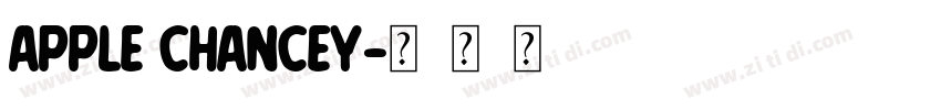 Apple Chancey字体转换